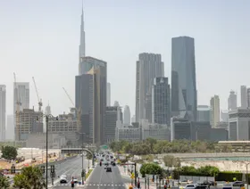 مركز دبي المالي العالمي في دبي، الإمارات العربية المتحدة - بلومبرغ