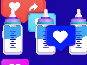 صورة تعبيرية عن ترويج حليب الأطفال عبر وسائل التواصل الاجتماعي - بلومبرغ