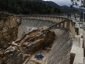 صورة لسد بويسو في إسبانيا يوم 11 ديسمبر 2024 - Getty Images