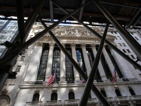 واجهة مبنى بورصة نيويورك للأوراق المالية. نيويورك. الولايات المتحدة - المصدر: بلومبرغ