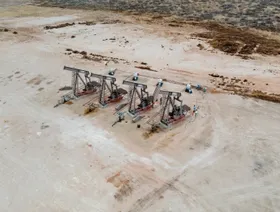 مضخات نفط على أطراف مدينة ميدلاند بولاية تكساس، الولايات المتحدة - بلومبرغ