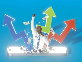 صورة تعبيرية عن انخراط المستثمرين الأفراد في تداول الأسهم في الولايات المتحدة - بلومبرغ