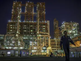 مجمع مصفاة فادينار التابع لشركة "نايارا إنرجي" في فادينار، ولاية غوجارات، الهند - بلومبرغ