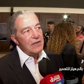 ياسين منصور رئيس مجلس إدارة شركة 'بالم هيلز للتعمير' المصرية خلال حديثه مع قناة الشرق - الشرق