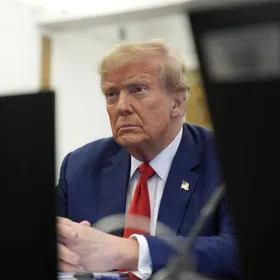 الرئيس الأميركي السابق دونالد ترمب - المصدر: بلومبرغ