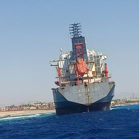 سفينة نقل غاز راسية في خليج العقبة - المصدر: بلومبرغ