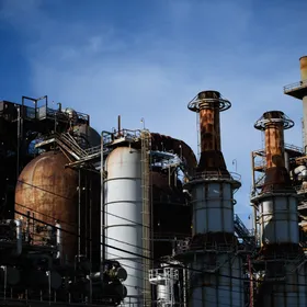 مصفاة ليونديل باسيل في هيوستن، تكساس. - بلومبرغ