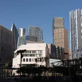 مبانٍ سكنية وتجارية في مركز الملك عبد الله المالي في الرياض، المملكة العربية السعودية، يوم الخميس 19 يناير 2023. - المصدر: بلومبرغ