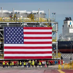 منشأة تصدير الغاز الطبيعي المسال التابعة لشركة "فينتشر غلوبال" في بورت سولفور، لويزيانا، الولايات المتحدة - بلومبرغ