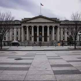 مبنى وزارة الخزانة الأميركية في واشنطن العاصمة - بلومبرغ