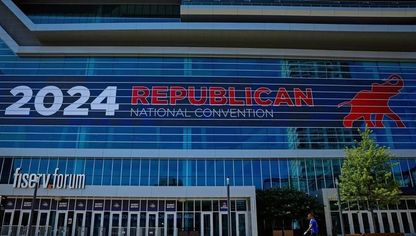 جانب من تجهيزات المؤتمر الوطني للحزب الجمهوري الأميركي في ميلووكي بولاية ويسكنسون - NBC NEWS - NBC NEWS