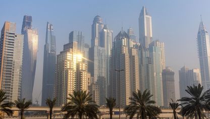 أبراج سكنية في منطقة دبي مارينا، دبي، الإمارات العربية المتحدة - المصدر: بلومبرغ
