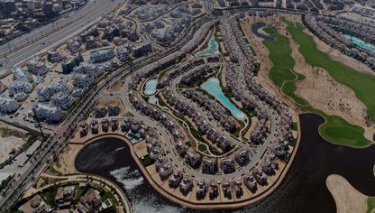 مجسم لمشروع "مراسي" التابع لشركة "إعمار مصر للتنمية" على الساحل الشمالي، مصر - المصدر: بلومبرغ