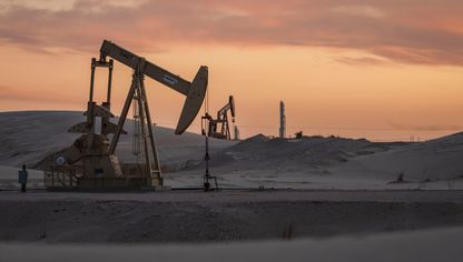 مضخات نفط تابعة لشركة "ليبرتي ليفت سولوشنز" بالقرب من كرين، تكساس، الولايات المتحدة، 15 مارس 2025 - بلومبرغ