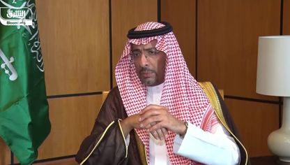 بندر الخريف، وزير الصناعة والثروة المعدنية السعودي، أثناء مقابلة مع "الشرق"  - المصدر: الشرق
