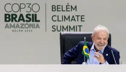 الرئيس البرازيلي لويس إيناسيو لولا دا سيلفا خلال قمة الزعماء في "كوب 30"، 6 نوفمبر 2025 - بلومبرغ
