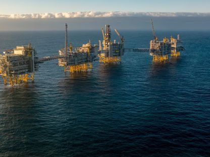 منصة التنقيب البحري عن النفط التابعة لشركة \"إكوينور\" في حقل يوهان سفيردروب ببحر الشمال - المصدر: بلومبرغ