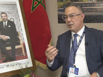 فوزي لقجع الوزير المنتدب المكلف بالميزانية في المغرب ورئيس لجنة كأس العالم 2030 - المصدر: بلومبرغ