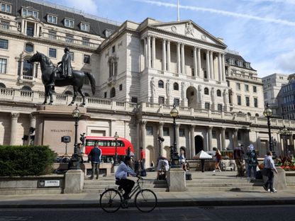 مقر بنك إنجلترا قبل المؤتمر الصحفي لتقرير السياسة النقدية في مقر البنك في مدينة لندن، المملكة المتحدة، يوم الخميس 4 أغسطس 2022 - المصدر: بلومبرغ