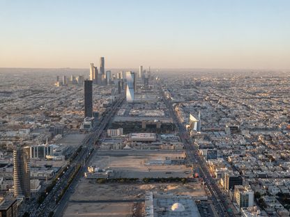 مركز الملك عبدالله المالي (KAFD)، ومباني سكنية وتجارية في العاصمة السعودية الرياض. 19 يناير 2023 - المصدر: بلومبرغ