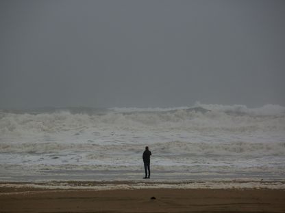 شاطئ المحيط بعد عاصفة أمطار، سان فرانسيسكو، كاليفورنيا، الثلاثاء، 5 يناير 2023 - المصدر: بلومبرغ