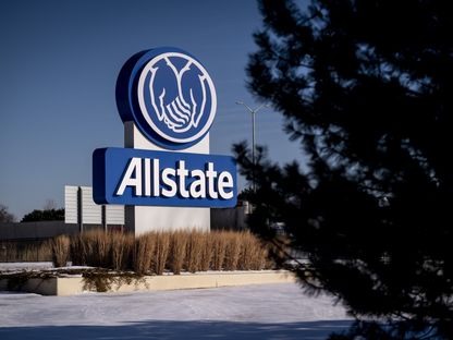 لافتة تحول العلامة التجارية لشركة \"Allstate\" الأمريكية - المصدر: بلومبرغ