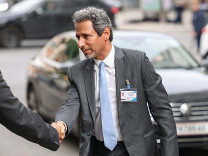وزير الطاقة العماني سالم بن ناصر بن سعيد العوفي يصل قبل الاجتماع الـ33 لتحالف \" أوبك+\" في فيينا ، النمسا ، يوم الأربعاء 5 أكتوبر 2022 - المصدر: بلومبرغ