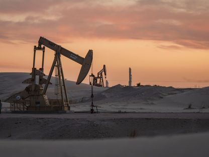 مضخات نفط تابعة لشركة \"ليبرتي ليفت سوليوشنز\" في تكساس، الولايات المتحدة. 15 مارس 2025 - بلومبرغ