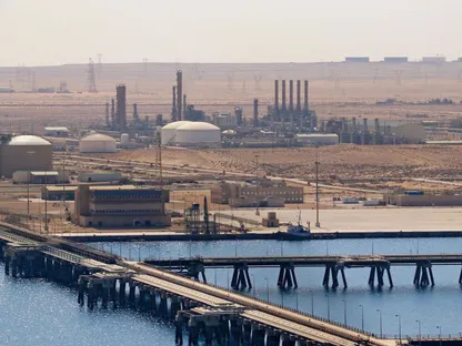 ميناء البريقة النفطي في مرسى البريقة 270 كم غرب بنغازي، ليبيا - المصدر: بلومبرغ