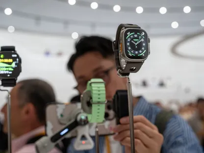ساعة Apple Watch Ultra 3 خلال فعالية أُقيمت في كوبرتينو، كاليفورنيا، الولايات المتحدة، يوم الثلاثاء 9 سبتمبر 2025. - بلومبرغ