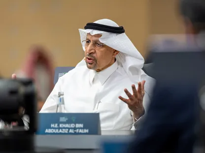 وزير الاستثمار السعودي خالد الفالح خلال إحدى الجلسات في النسخة التاسعة من مبادرة مستقبل الاستثمار (FII)، الرياض، المملكة العربية السعودية، في 28 أكتوبر 2025. - رويترز