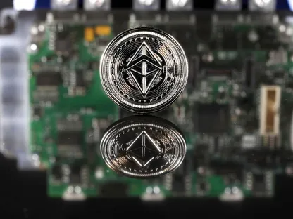 مسكوكة معدنية ترمز إلى عملة إيثريوم - المصدر: بلومبرغ