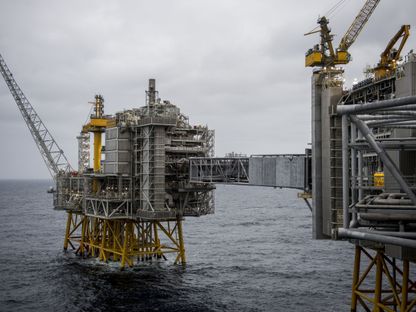 منصة لإستخراج الطاقة في بحر الشمال - المصدر: بلومبرغ