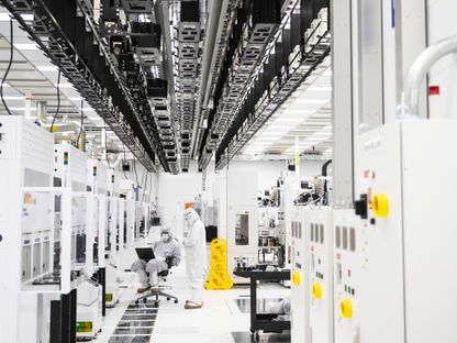 مصنع \"غلوبال فاوندرز\" (GlobalFoundries) لتصنيع أشباه الموصلات في مالطا بنيويورك - المصدر: بلومبرغ