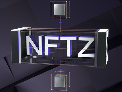 صورة ثلاثية الأبعاد مركبة لرمز صندوق \"ديفاينس ديجيتال ريفلوشن\" (NFTZ) - المصدر: شركة \"ديفاينس\"