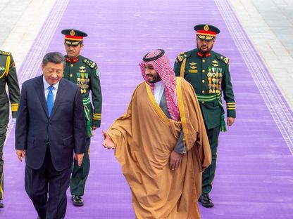 ولي العهد السعودي الأمير محمد بن سلمان خلال استقباله الرئيس الصيني شي جين بينغ في السعودية. 8 ديسمبر 2022 - المصدر: رويترز