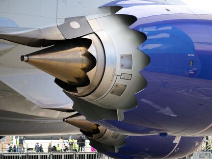 طائرة \"بوينغ\" طراز \"747\" خلال عرضها في حفل إحياء ذكرى تأسيس الشركة بمدينة إيفريت، واشنطن، الولايات المتحدة - المصدر: بلومبرغ