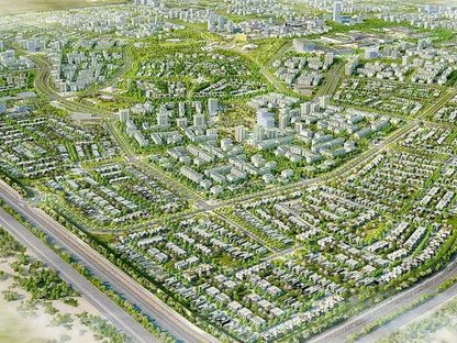 صورة من موقع شركة \"بالم هيلز\" لما سيكون عليه مشروع مدينة باديا\" بعد إنجازه - المصدر: موقع الشركة على الإنترنت