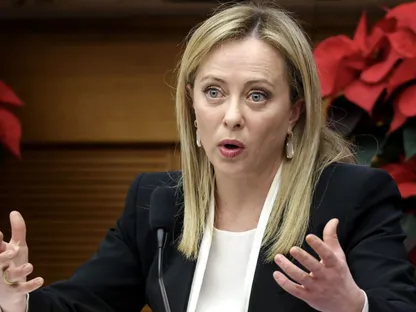 جورجا ميلوني، رئيسة وزراء إيطاليا - المصدر: بلومبرغ