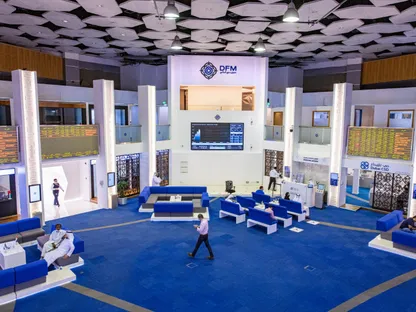 سوق دبي المالي في دبي، الإمارات العربية المتحدة - بلومبرغ