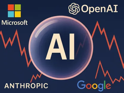 صورة تعبيرية عن الشركات التي ساهمت في تشكيل فقاعة للذكاء الاصطناعي- صورة مولّدة بالذكاء الاصطناعي - الشرق