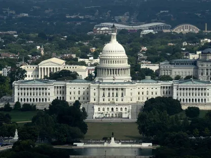 مبنى الكابيتول هيل مقر اجتماعات الكونغرس الأميركي في العاصمة واشنطن. الولايات المتحدة - المصدر: بلومبرغ