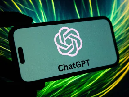 شعار روبوت الدردشة \"تشات جي بي تي\" من \"أوبن إيه أي\" على شاشة هاتف. - بلومبرغ