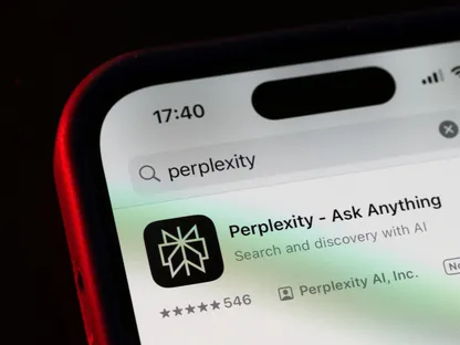 تطبيق \"بيربليكسيتي إيه آي\" يظهر على شاشة هاتف ذكي - بلومبرغ
