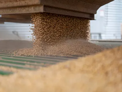 محصول فول الصويا بعد الحصاد في مزرعة قرب غريغوري بولاية أركنسا في الولايات المتحدة - بلومبرغ