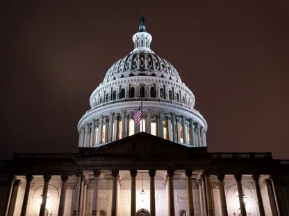 مبنى الكابيتول هيل حيث يلتئم الكونغرس الأميركي في العاصمة واشنطن. الولايات المتحدة - المصدر: بلومبرغ