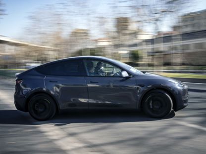 سيارة كهربائية من طراز Tesla Model Y في شنغهاي - المصدر: بلومبرغ