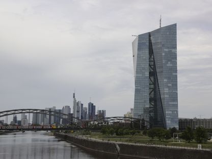 مقر البنك المركزي الأوروبي بجوار نهر الماين في فرانكفورت، ألمانيا. - المصدر: بلومبرغ