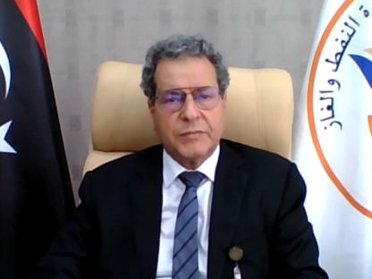 وزير النفط والغاز في حكومة الوحدة الوطنية الليبية محمد عون - المصدر: بلومبرغ