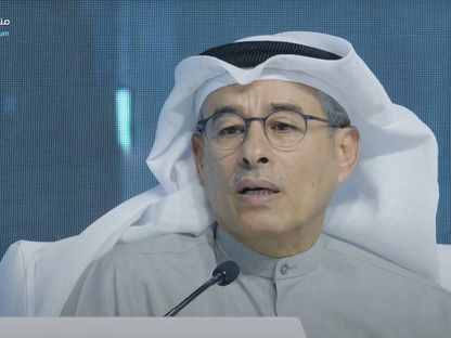 محمد العبار، رئيس \"إعمار\" و\"إيجل هيلز\"، متحدثاً في منتدى مستقبل العقار - المصدر: بلومبرغ